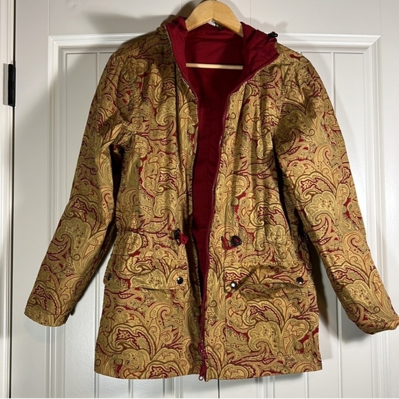 [CASUAL CORNER]  LADIES PURE COTTON REVERSIBLE  HOODED JACKET Size La… - Picture 11 of 14